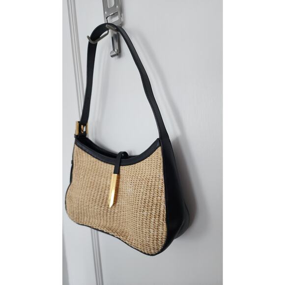 DeMellier Woven Black Tokyo ShoulderBag - Picture 5 of 10